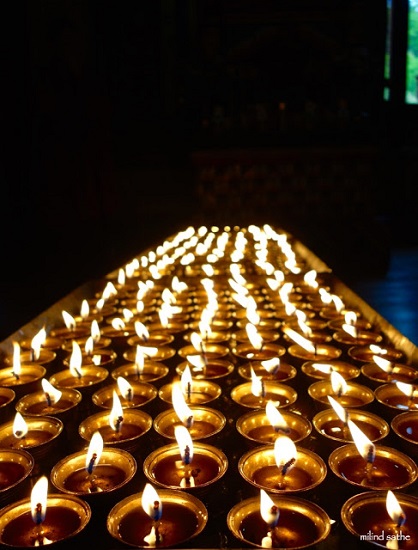 Lamps at the monastery