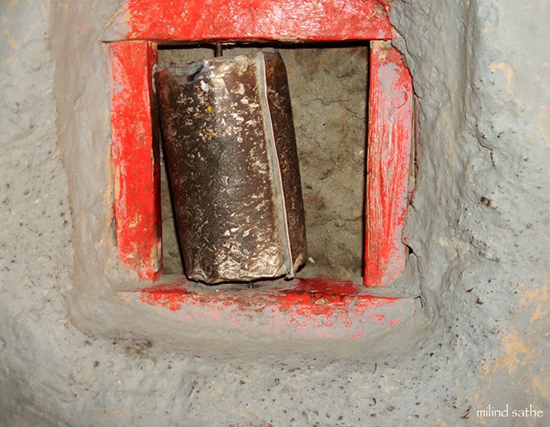 Prayer wheel at Dhangkar, Spiti