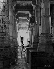 Chatting at Ranakpur, Rajastan