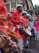 Tasha at Ganapati visarjan procession