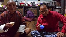Drinking Ara at Gangtey