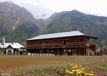 Wooden house at Raksham