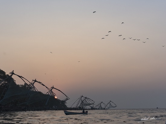 Sun is about to set at Kochi