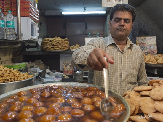 Fresh and hot at Parathe Wali Gali, Chandni Chowk, Delhi