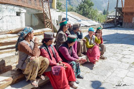 Women in a huddle