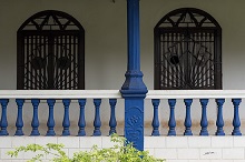 Blue at an old Goan house