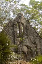 Ruins of church at Ross Island