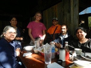 Lunch at the river restaurant